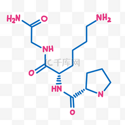 分子结构图图片_玫红色分子结构图