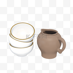 倒茶陶瓷图片_陶瓷饭碗和瓦罐子