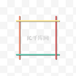 二维码积木块边框