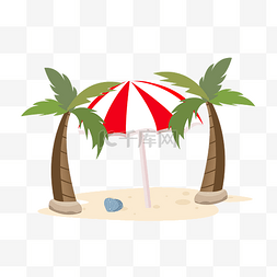 遮阳伞装饰图片_沙滩遮阳伞装饰
