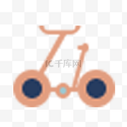 体育图片_卡通的自行车图标设计