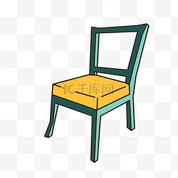 木质椅子装饰插画