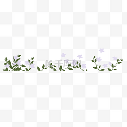 白色创意植物花朵元素