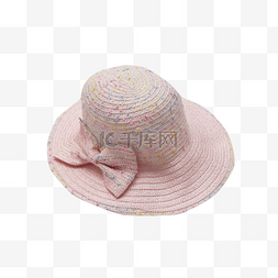 大气舒适图片_粉色夏季遮阳防晒帽