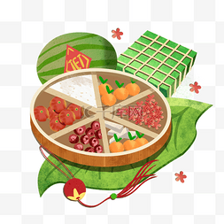 越南食物绿叶粽