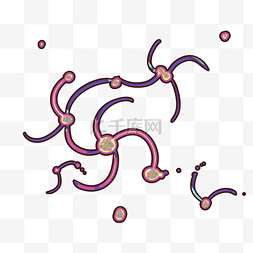 紫色病毒细菌 