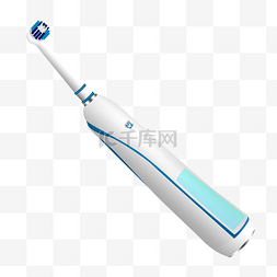 智能电动牙刷图片_白色电动牙刷