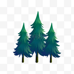 松树和鹤图片_绿色植物松树