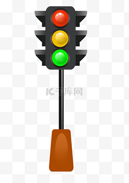 交通设施路锥图片_交通红绿灯装饰