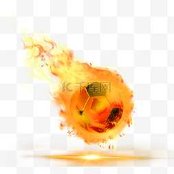 燃烧着的烟图片_创意燃烧着着火的运动球体