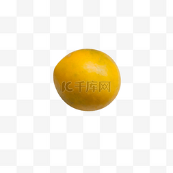 黄色圆弧橘子食物元素