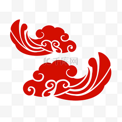 中国风风纹图片_中国风红色云纹
