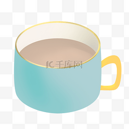 奶茶蓝色图片_奶茶杯子图案