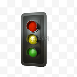 红绿灯信号灯交通信号红色绿色黄