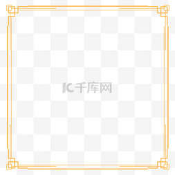 国风极简图片_金色极简中国风边框