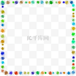 简约涂鸦笔触方形边框