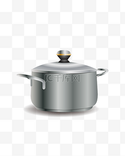 小清新厨房元素图片_手绘矢量扁平做饭器具小蒸锅