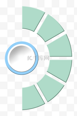 半圆瓷碗图片_绿色半圆PPT插图