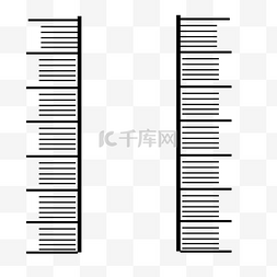 摸高刻度图片_水墨矢量素材刻度线