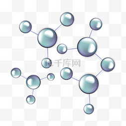 分子链图片_透明分子链