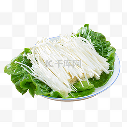 金针菇蔬菜图片_火锅食材金针菇