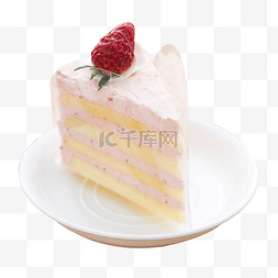 实拍生日聚会草莓奶油蛋糕