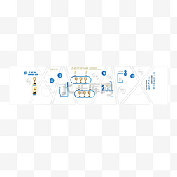 企业公司荣誉墙团队建设蓝色金色