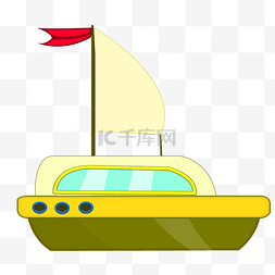 黄色帆船游轮