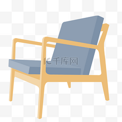 现代风沙发椅图片_蓝色沙发椅