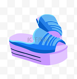 凉鞋装饰图片_紫色凉鞋装饰