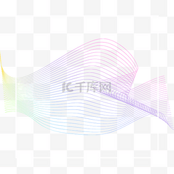 动感线底纹图片_不规则渐变图形线条科技感