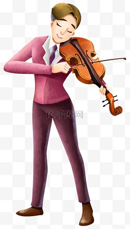 拉小提琴的图片_拉小提琴的男生