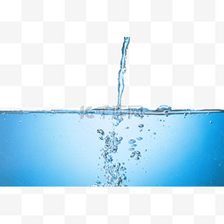 蓝色水花液体