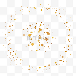 金色飘浮小圆点氛围装饰