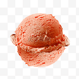 砖红色冰淇淋球