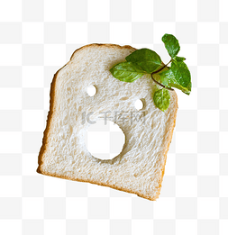 食品拟人面包片