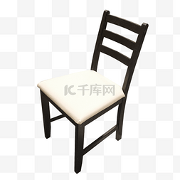 黑色现代简约图片_黑色现代简约木质靠背椅