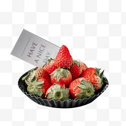 切半草莓图片_草莓新鲜美味水果