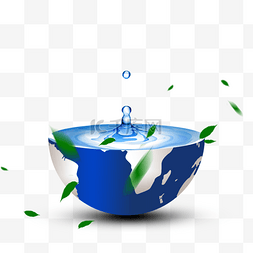 世界水日素材图片_绿色环保生态和世界水日元素