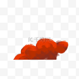 天空红色橙色云彩