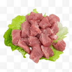 肉肉图片_猪瘦肉肉丁