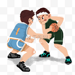 篮球比赛运动员图片_篮球比赛两人竞争