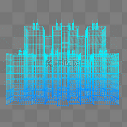 光点线png图片_楼建筑科技运动智能魔幻数据光点