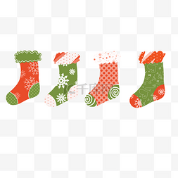 带补丁的袜子图片_圣诞节彩色袜子