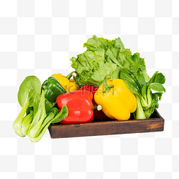 青菜果蔬图片_果蔬菜椒和油菜