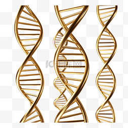基因医学图片_金色dna序列3d元素