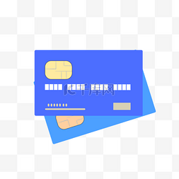 蓝色银行卡