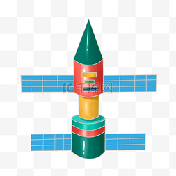 火能图片_火箭带着卫星 