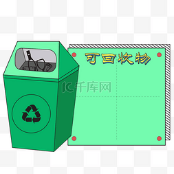 垃圾分类可回收物图片_垃圾分类可回收物标识