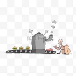 png漫画图片_过期肉汉堡包质量问题